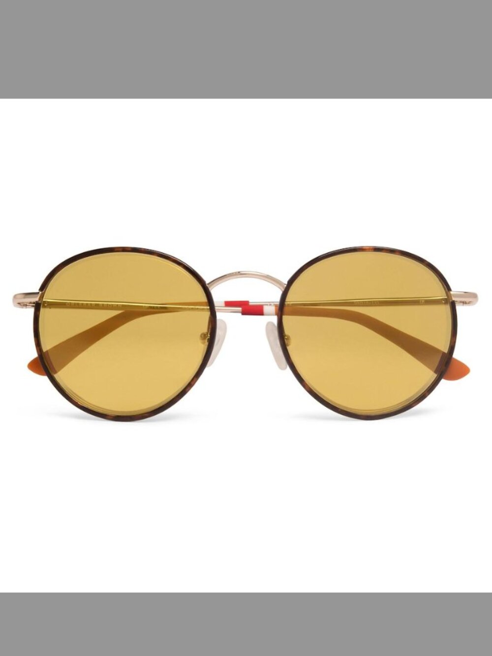 Orlebar Brown Sunglasses w/ Gold Lenses & Tortoise Frame